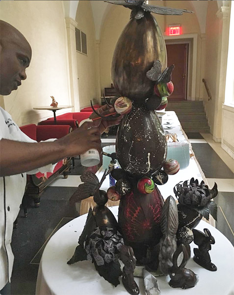 Easter Themed Chocolate Showpiece 2017