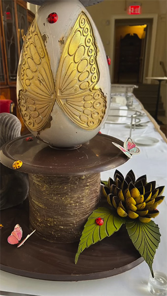 Easter Themed Chocolate Showpiece 2024